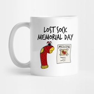 Lost Sock Memorial Day Funny Doodle Mug